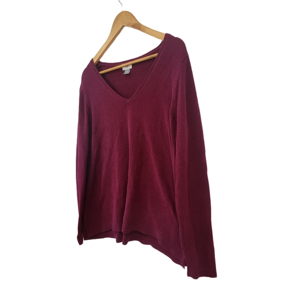 🌿Old Navy Women's XL Plum High Low Longleeve Sweater - Picture 4 of 10